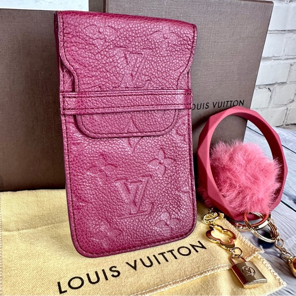 Louis Vuitton empreinte Monogram leather wristlet pouch with keychain - Picture 2 of 14